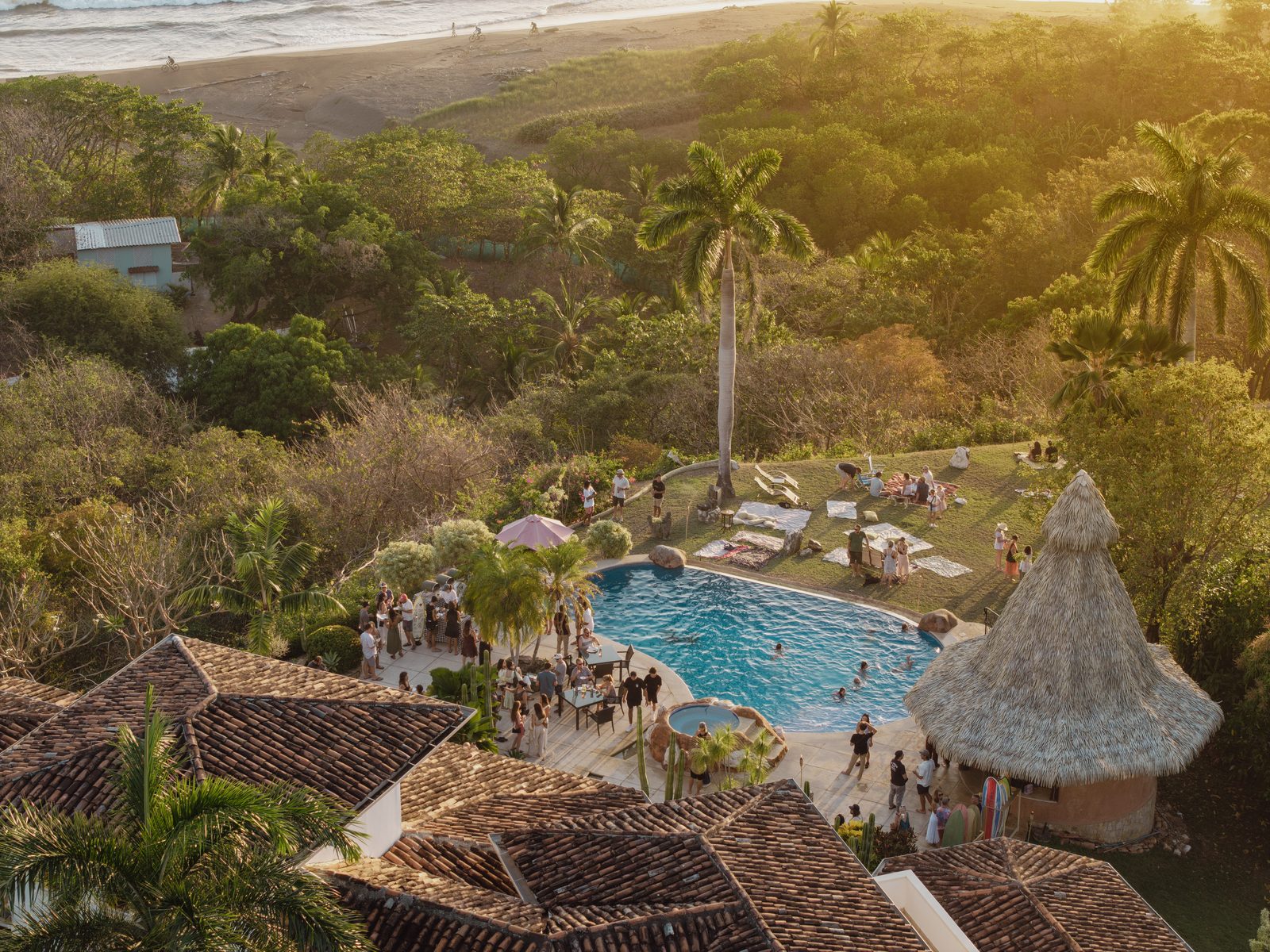 Aerial view of the Guanavista venue in Guanacaste